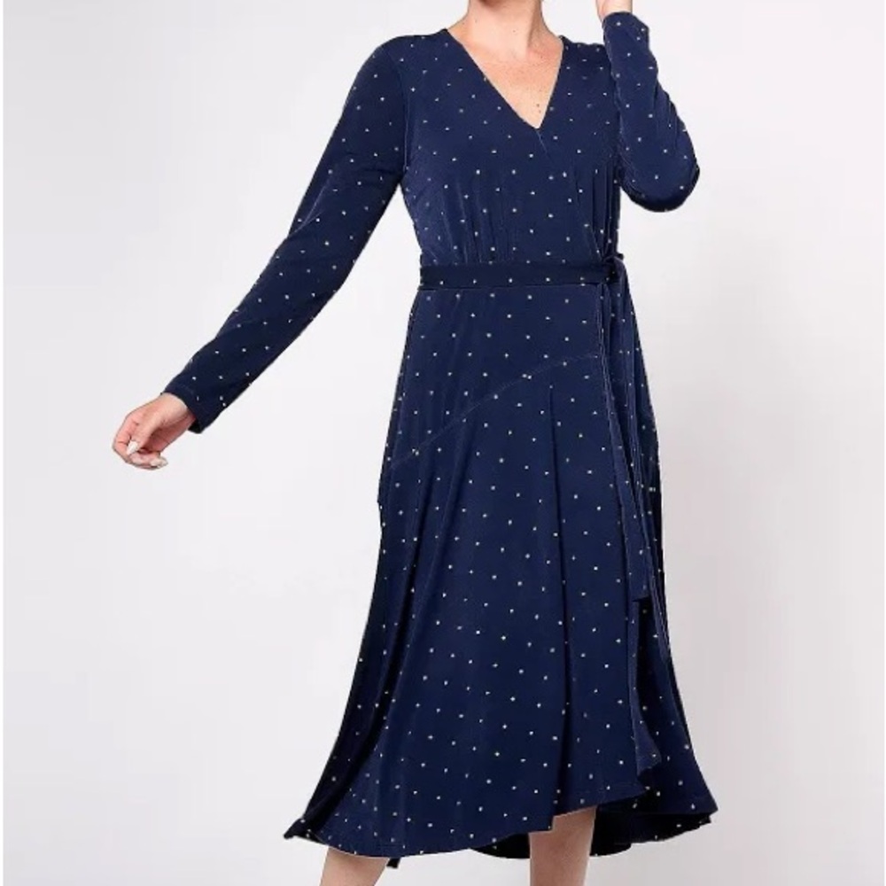 Susan Graver Women's Dress Sz XL Occasions Reg Embellished Blue.